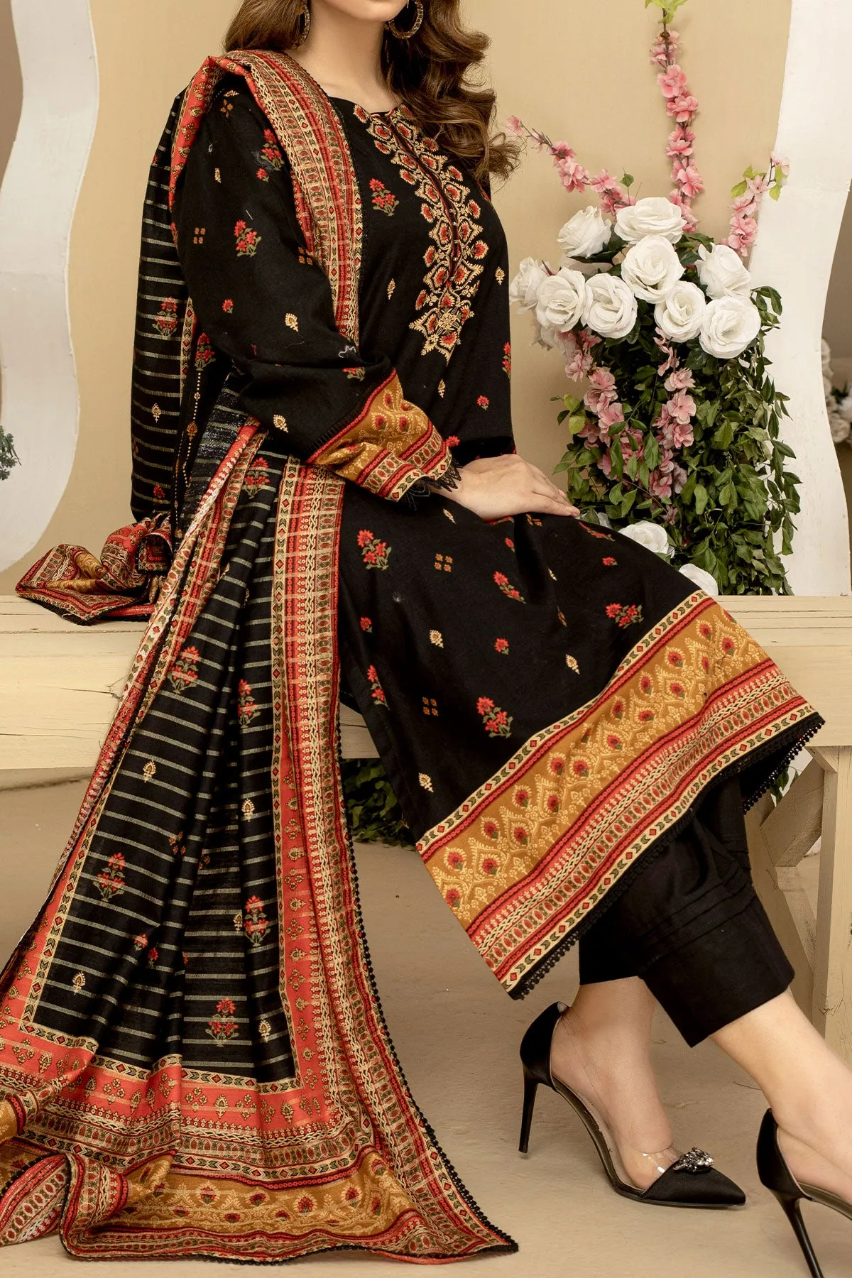3 PIECE DIGITAL PRINT KHADDAR  | KS-04