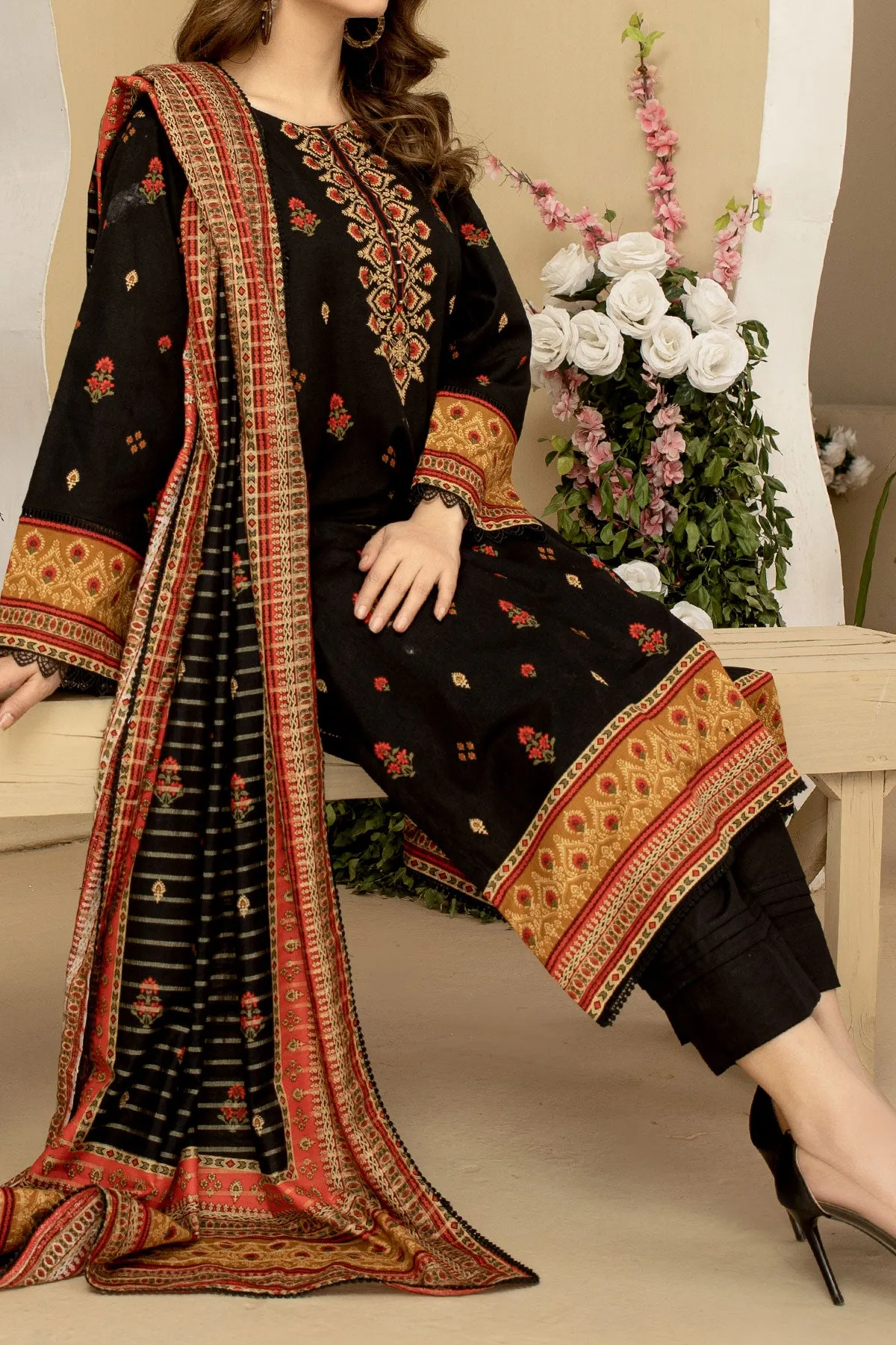 3 PIECE DIGITAL PRINT KHADDAR  | KS-04