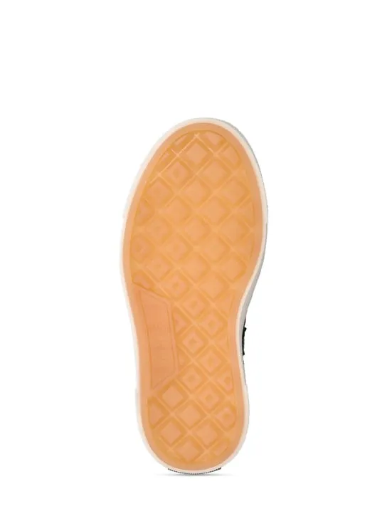 Amiri   Cotton canvas lace-up sneakers 