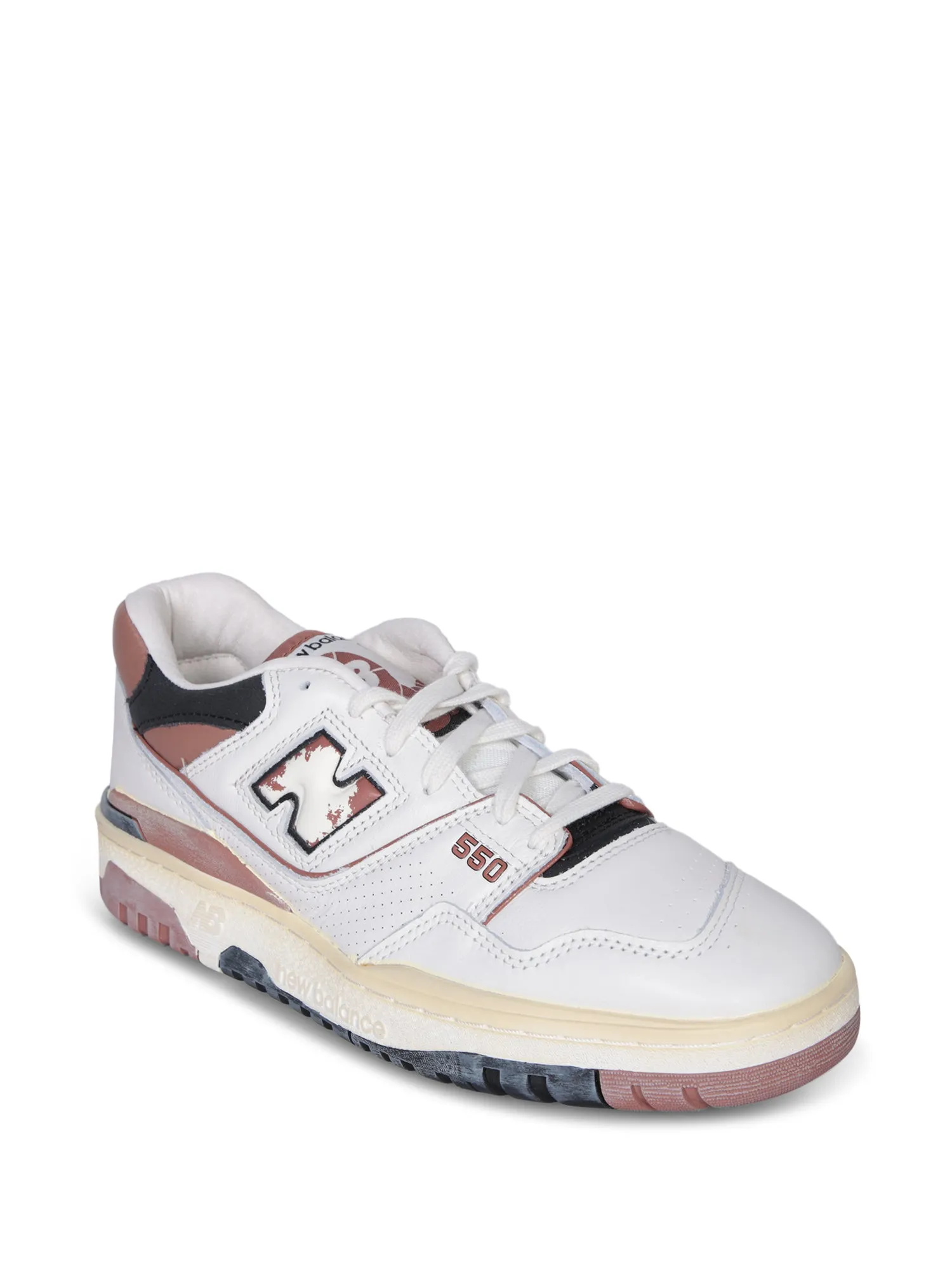 BB550 white/brown sneakers