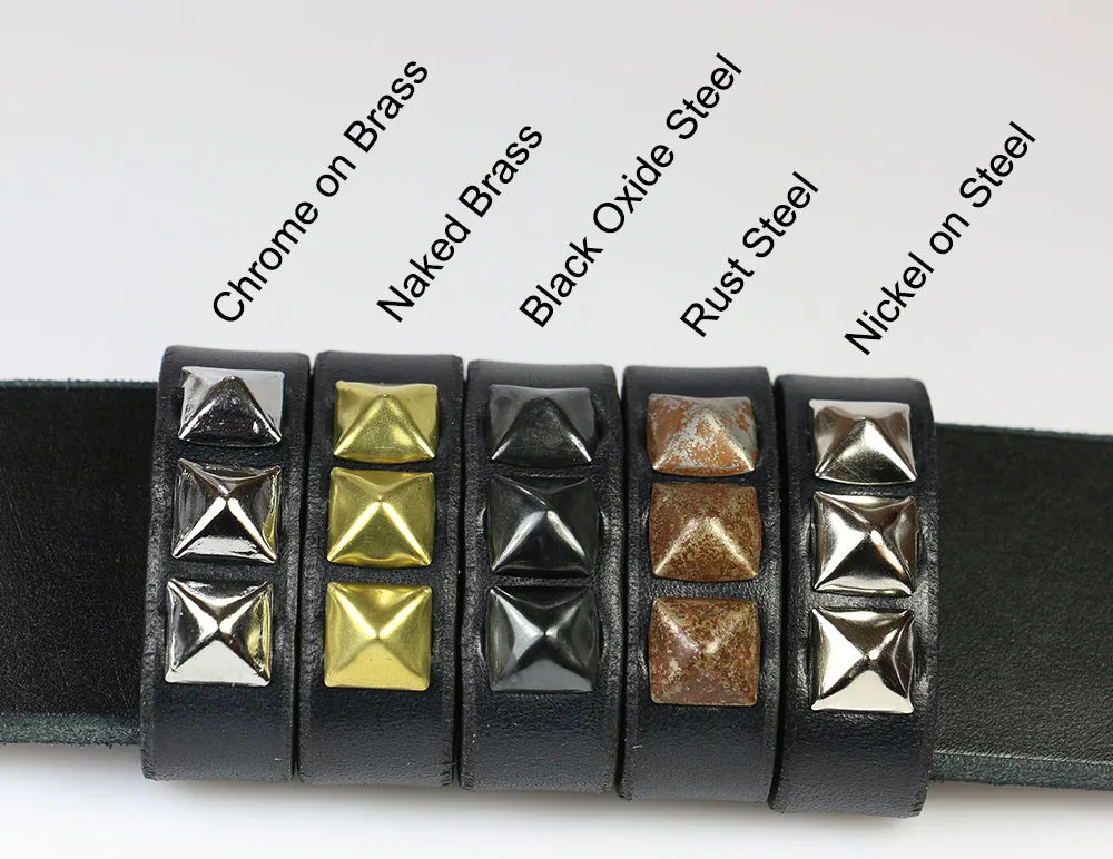 Belt Strap Keeper with Pyramids (all types)