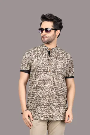 Black Short Kurta