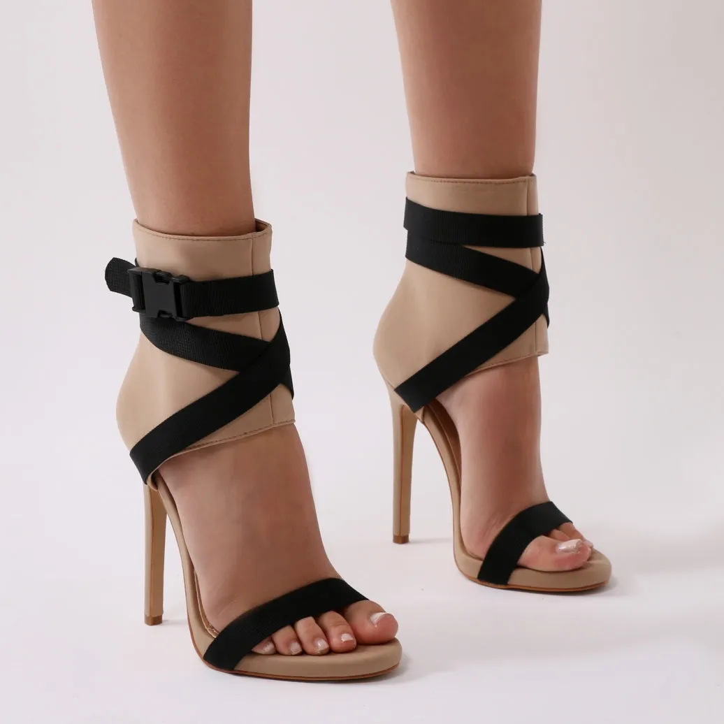 Blade Sports Luxe Heels in Nude and Black