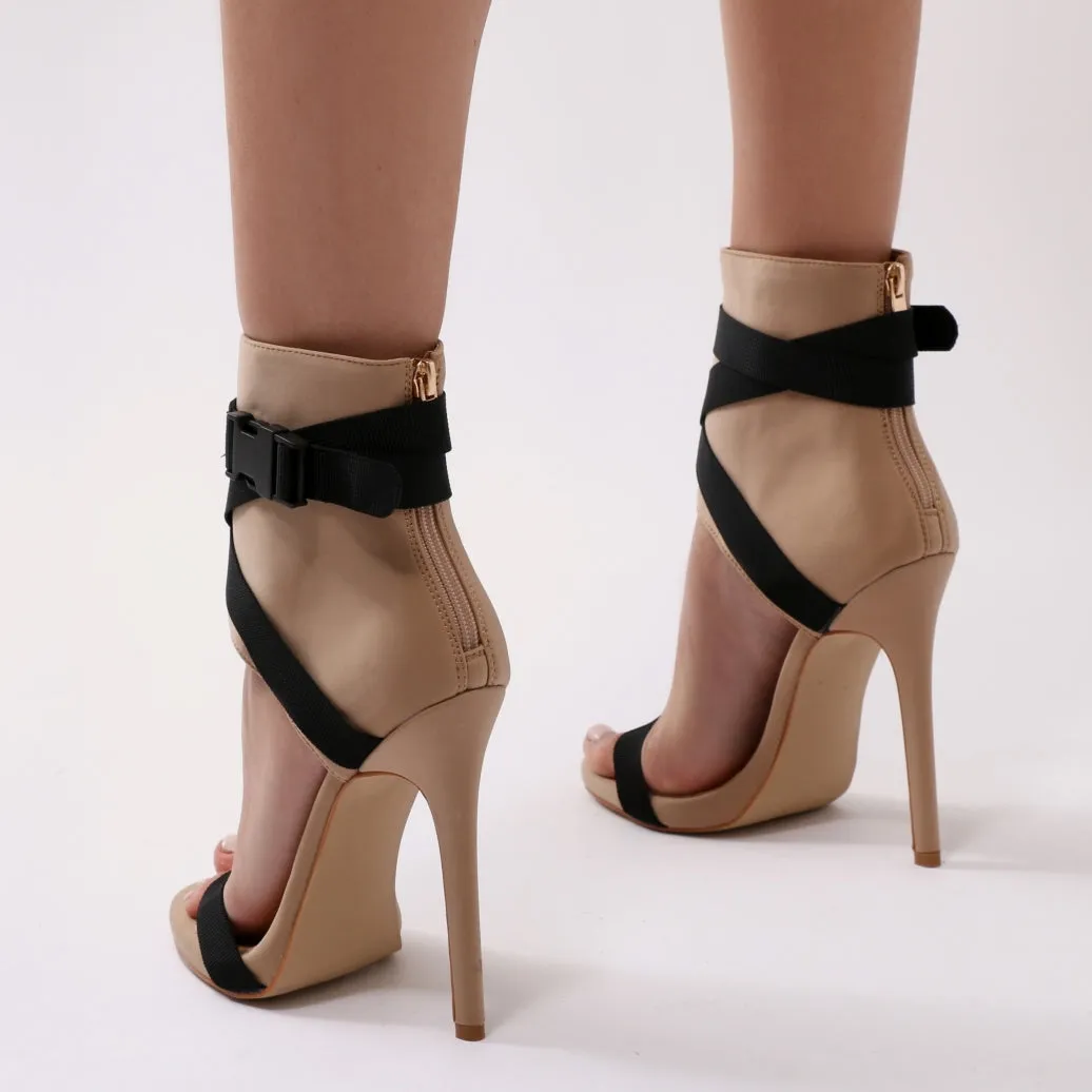 Blade Sports Luxe Heels in Nude and Black