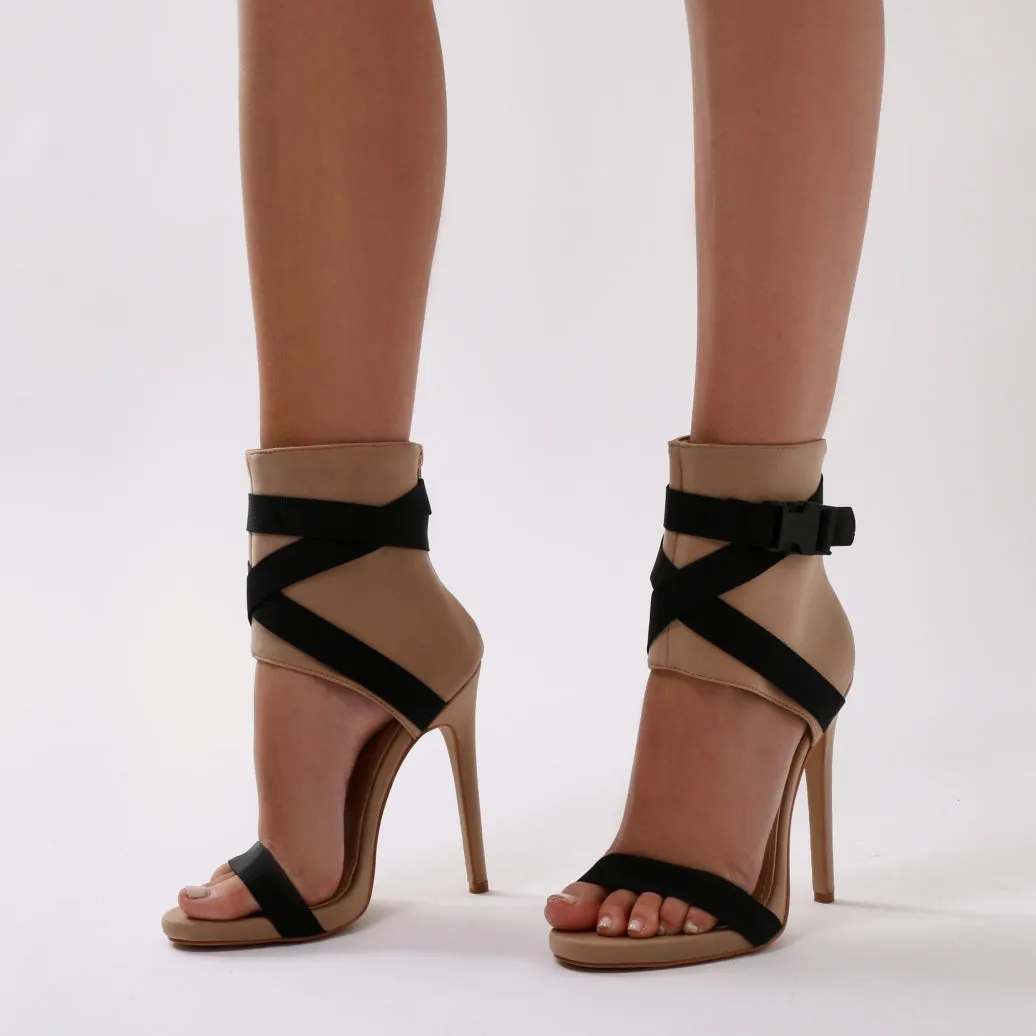 Blade Sports Luxe Heels in Nude and Black