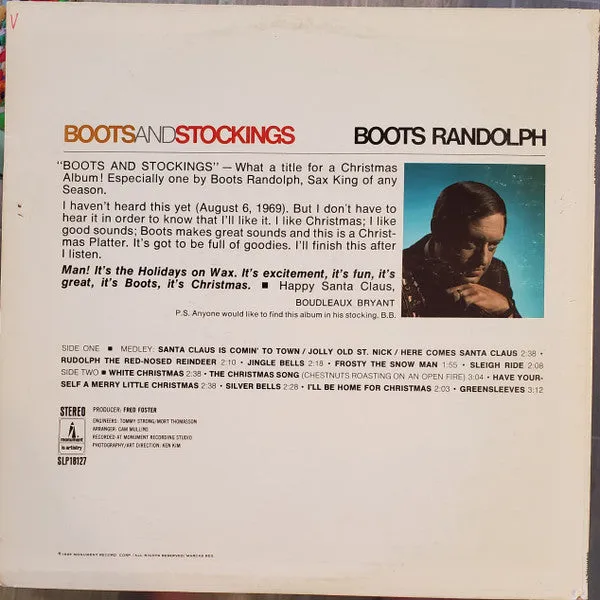 Boots Randolph - Boots And Stockings - LP