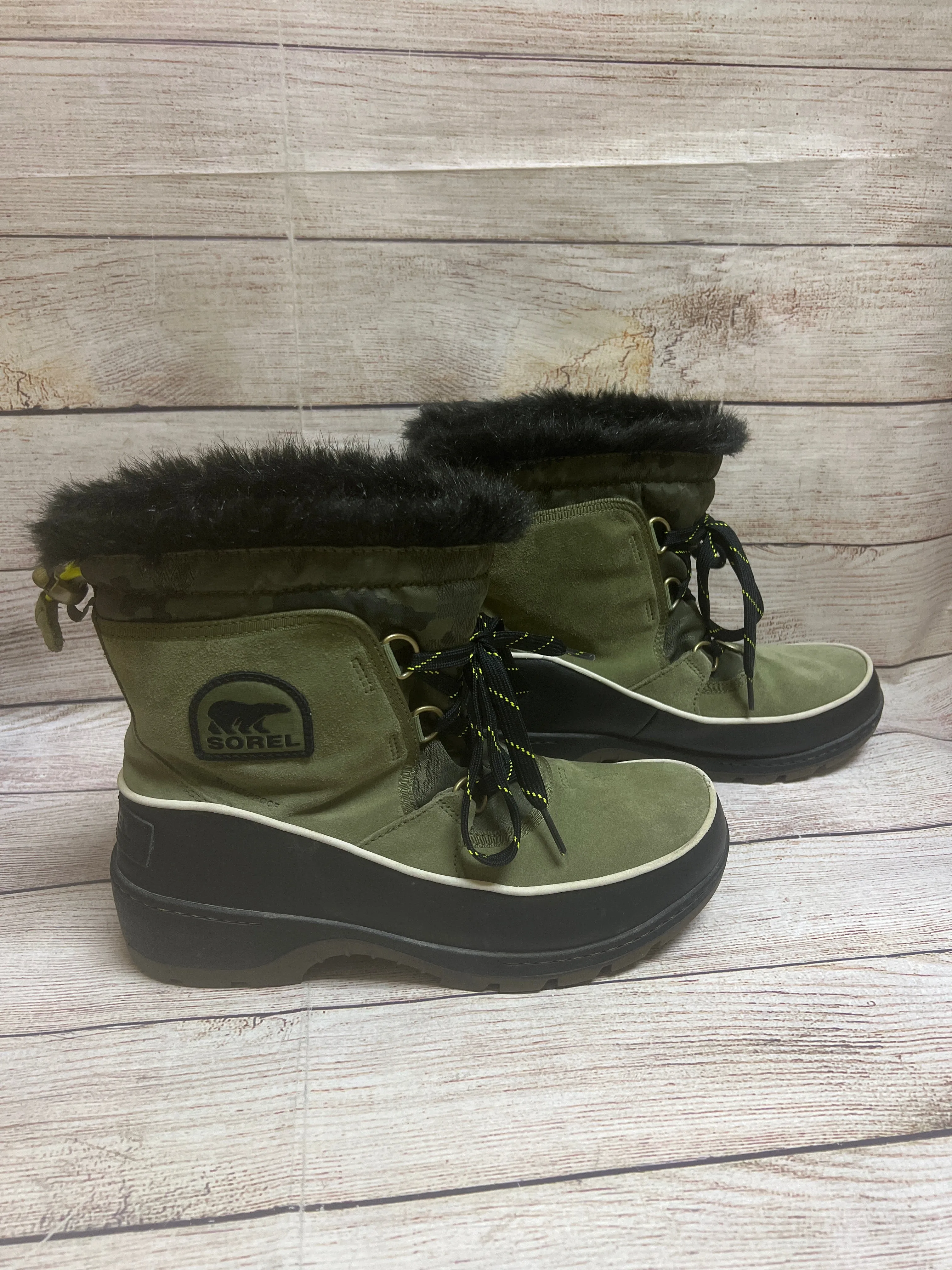Boots Snow By Sorel In Green, Size: 9.5