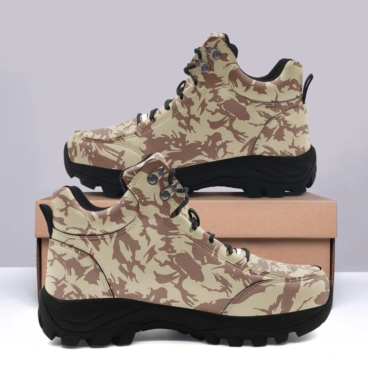 Bristish Desert (DPM) Camo Pattern Hiking Shoes