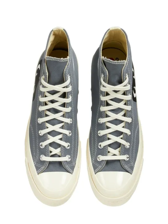 Comme des Garçons Play   Play Converse cotton high sneakers 