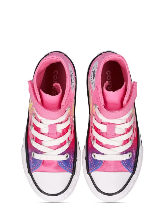Converse   Flame printed lace-up high sneakers 