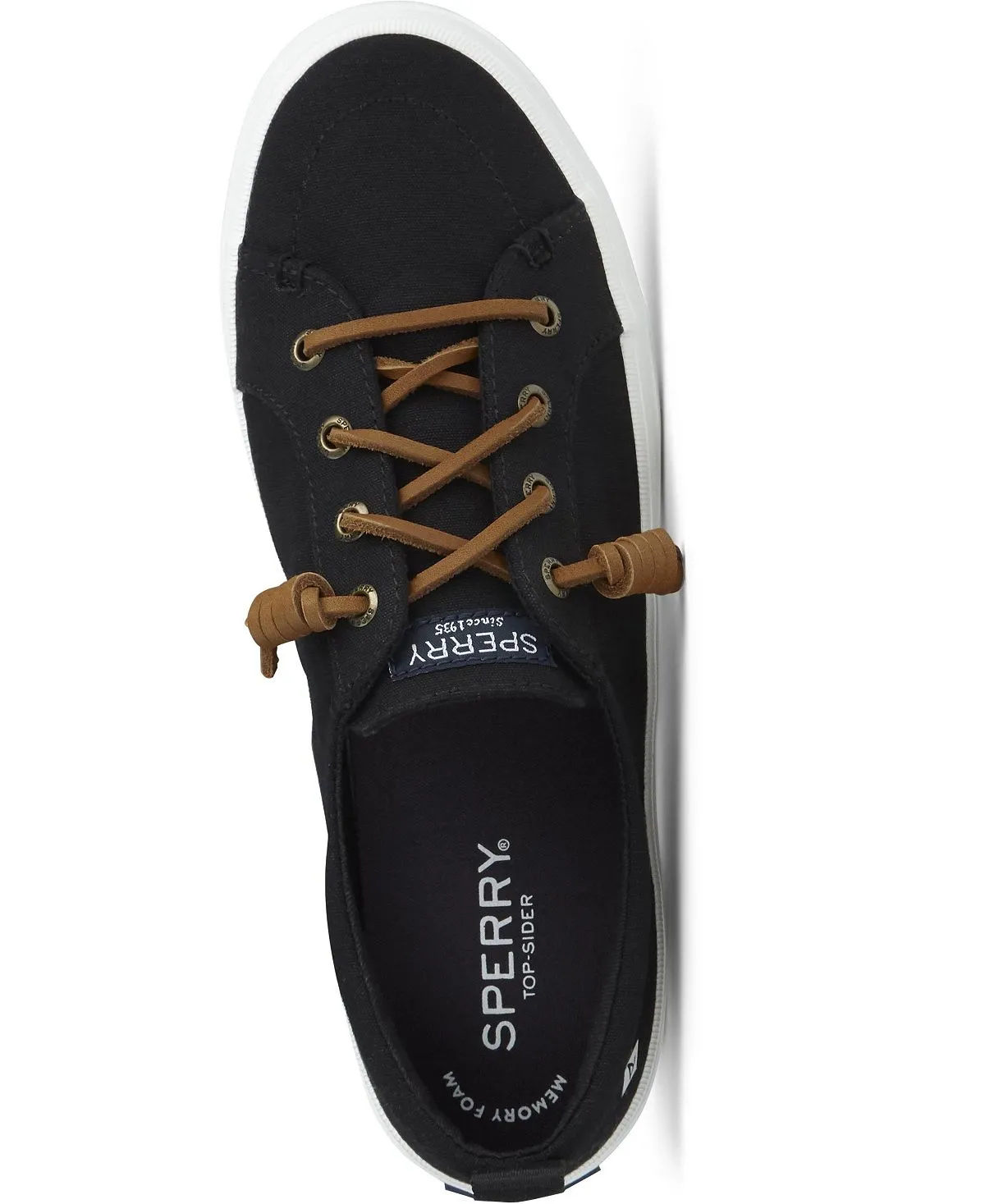 Crest Vibe Sperry Women's Canvas Sneakers, Black