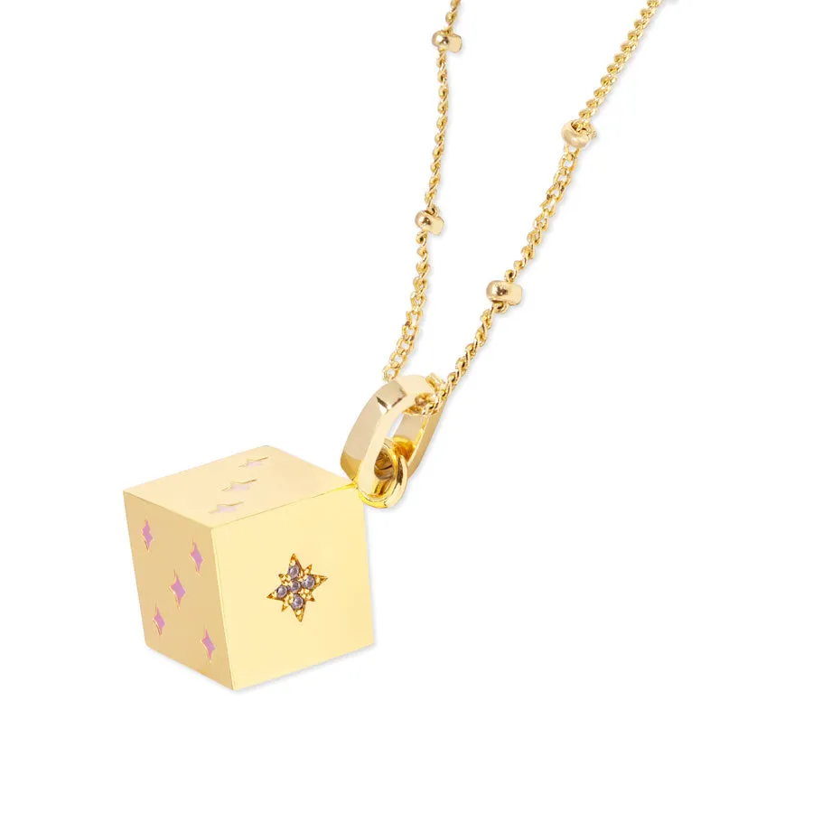Dice Gold Necklace