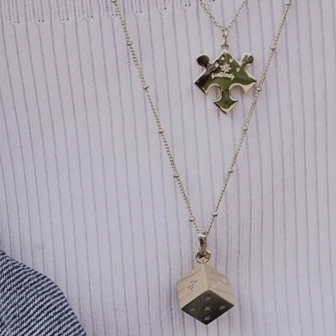 Dice Gold Necklace