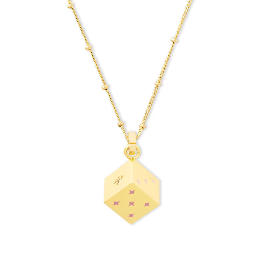 Dice Gold Necklace
