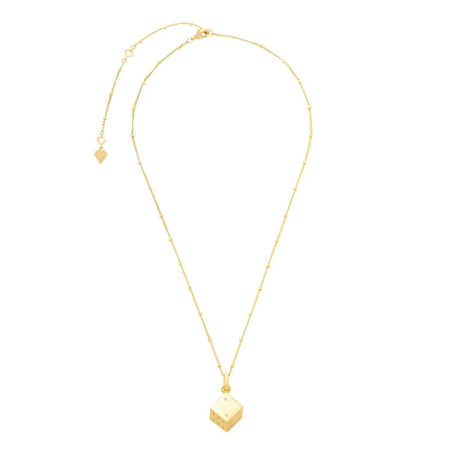 Dice Gold Necklace