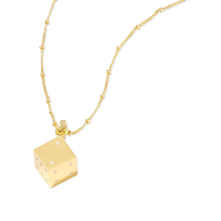 Dice Gold Necklace