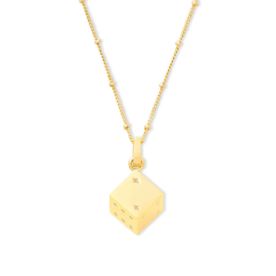 Dice Gold Necklace
