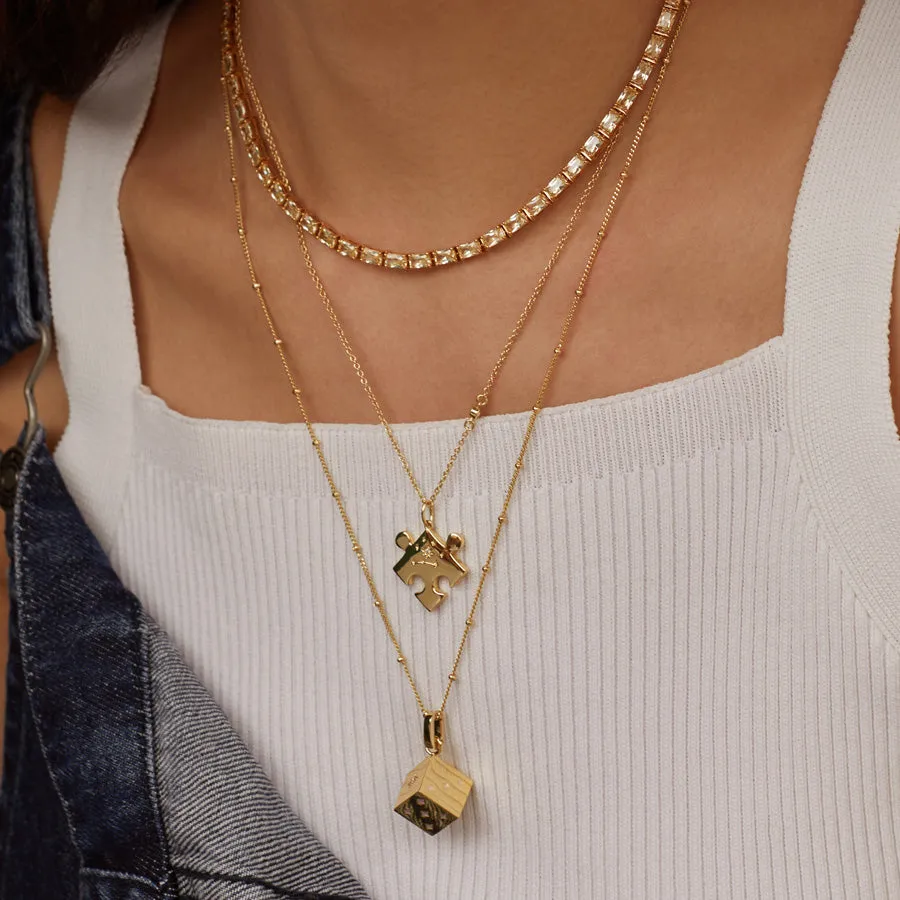 Dice Gold Necklace