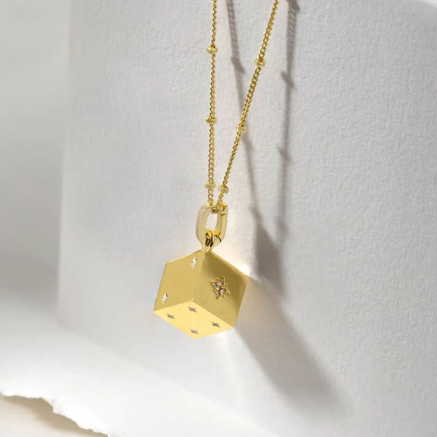 Dice Gold Necklace