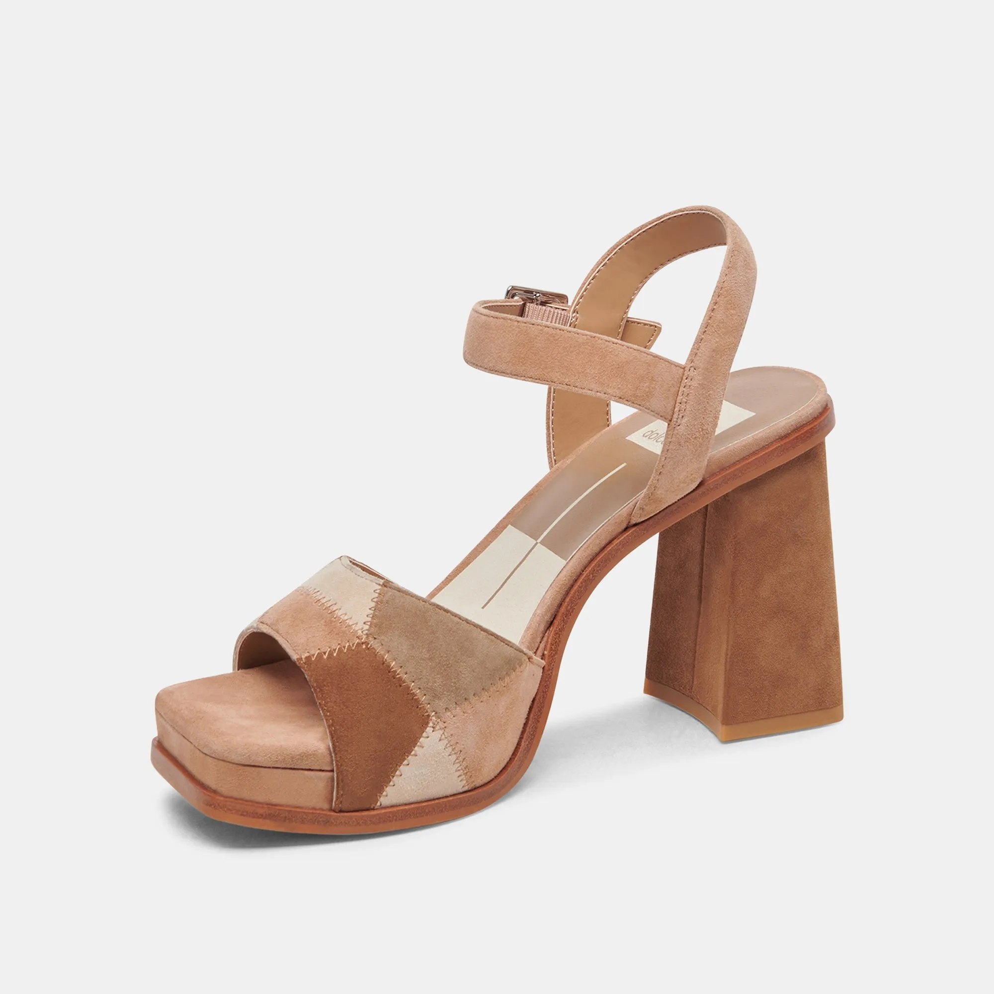 Dolce Vita Aubrey Heels in Brown Multi Suede