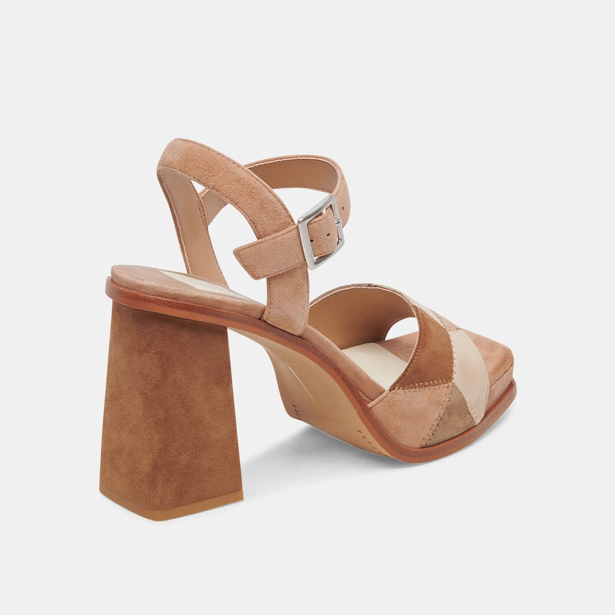 Dolce Vita Aubrey Heels in Brown Multi Suede