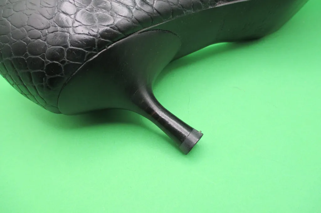 Escada Black Italian Stilettos Size 37