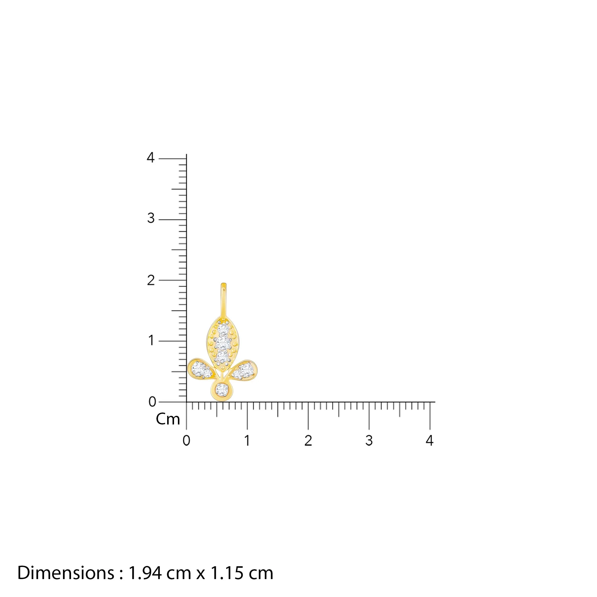 Gold Flawless Flower Diamond Pendant