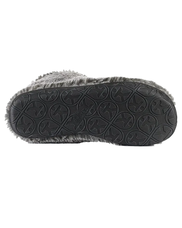 Gosling Snow Tipped Sherpa Slipper Boots in Washed Grey