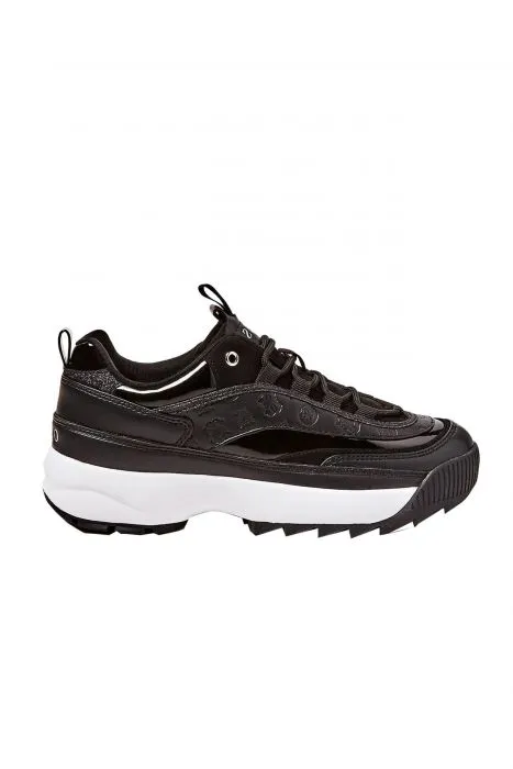 GUESS sneakers met laklook en glitters