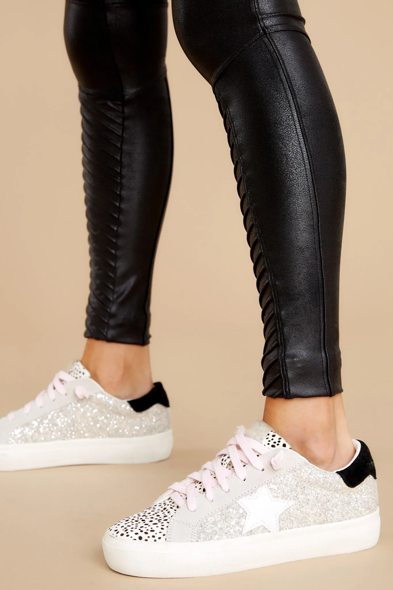 Hailey Washed Glitter Sneakers
