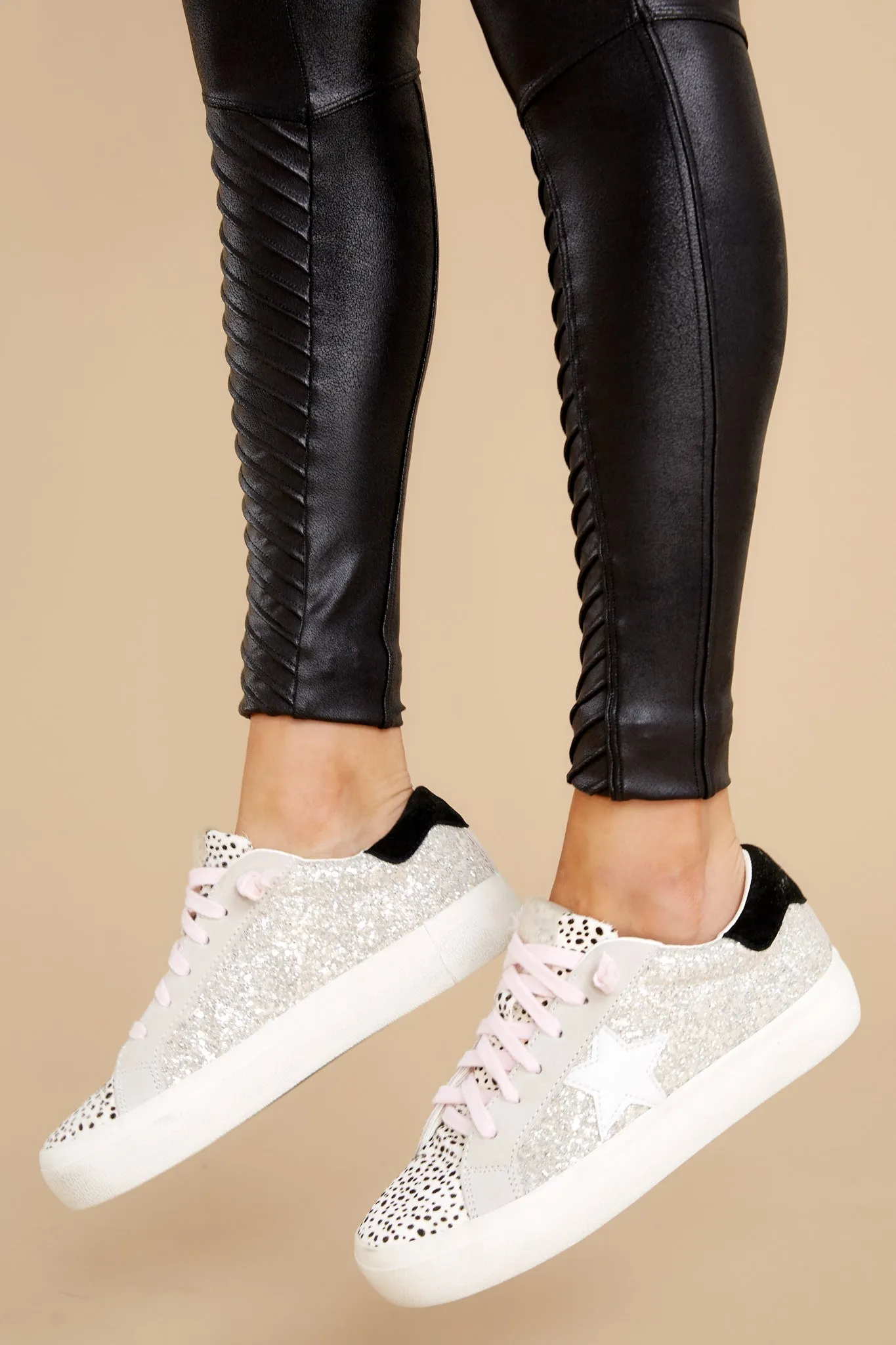 Hailey Washed Glitter Sneakers