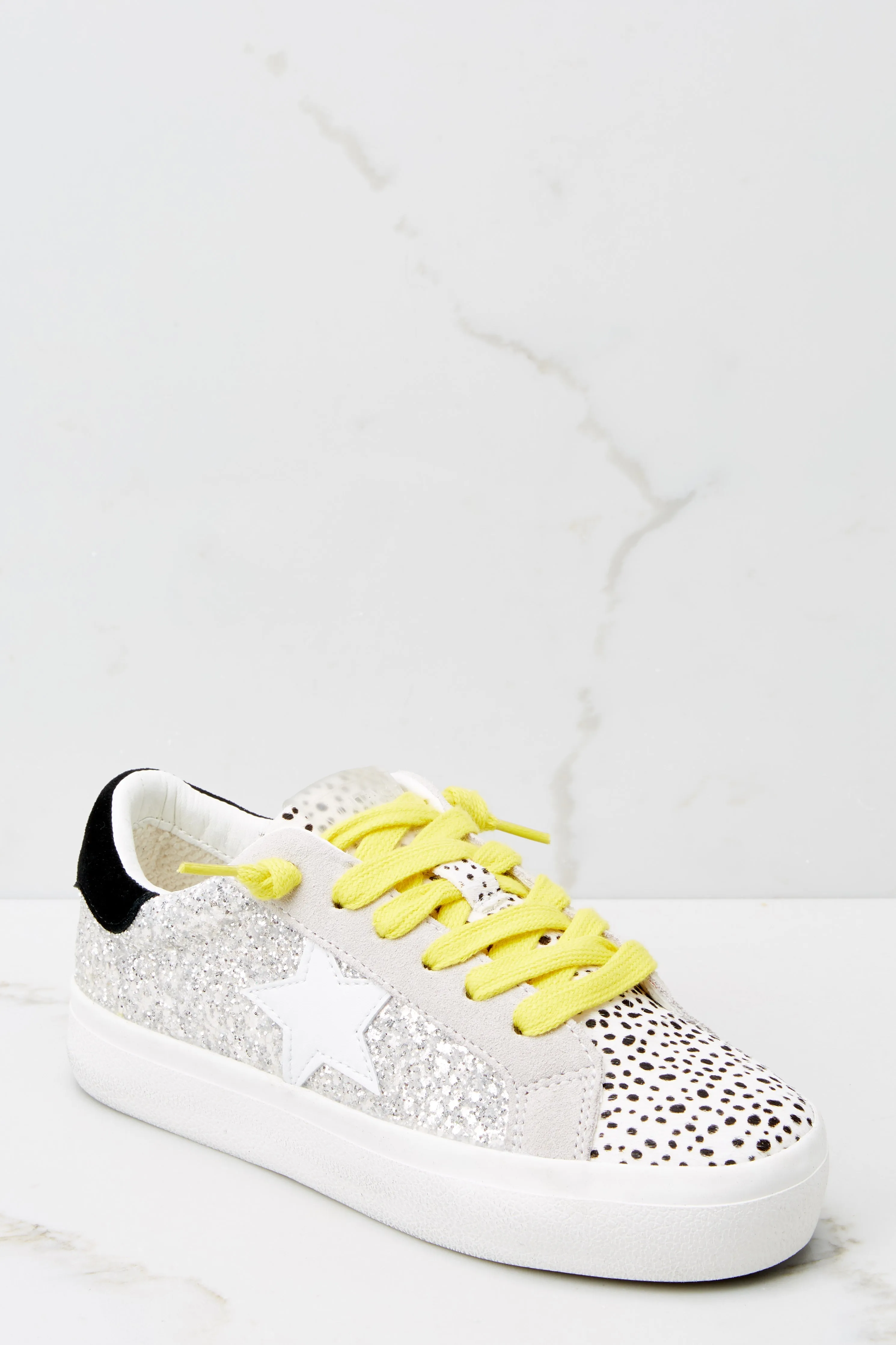 Hailey Washed Glitter Sneakers