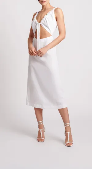 HELENA Cutout midi dress with open back