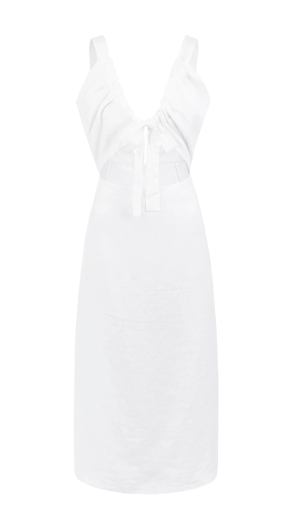 HELENA Cutout midi dress with open back