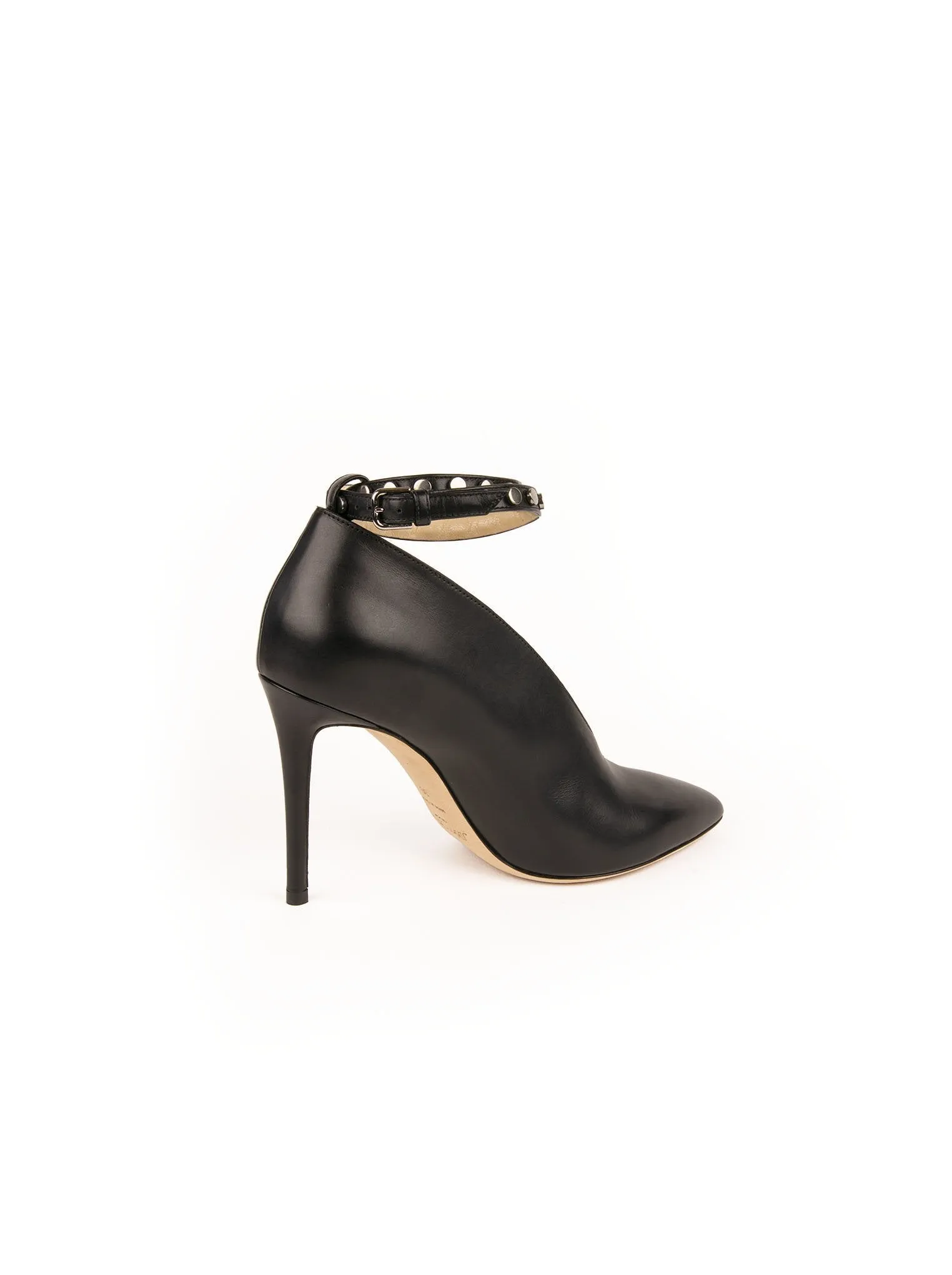 Leather Lark Booties - Black