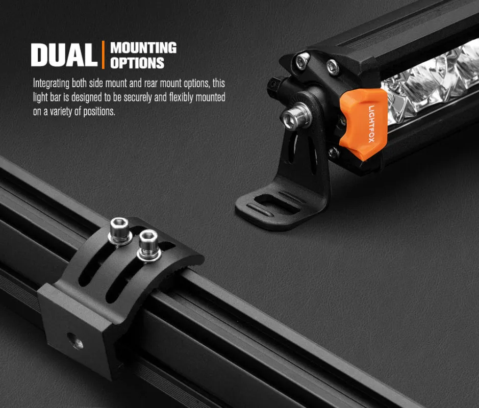 Lightfox 9" Laser LED Driving Lights with 8" LED Light Pods Bundle