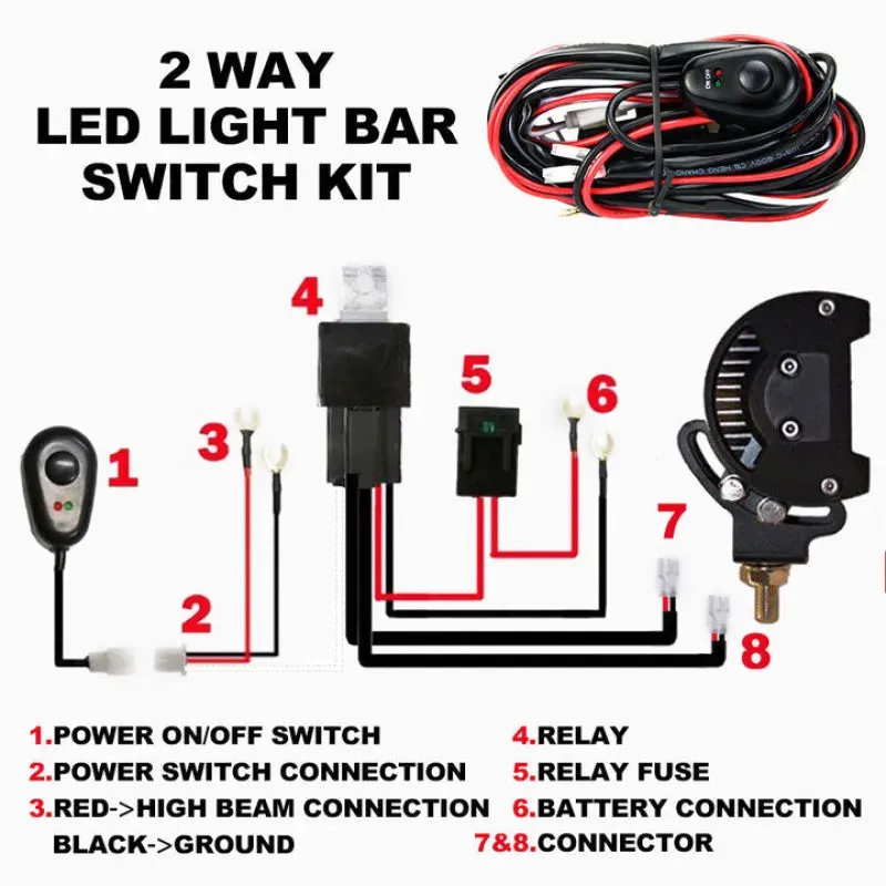 Lightfox LED HID Wiring Loom Harness Kit