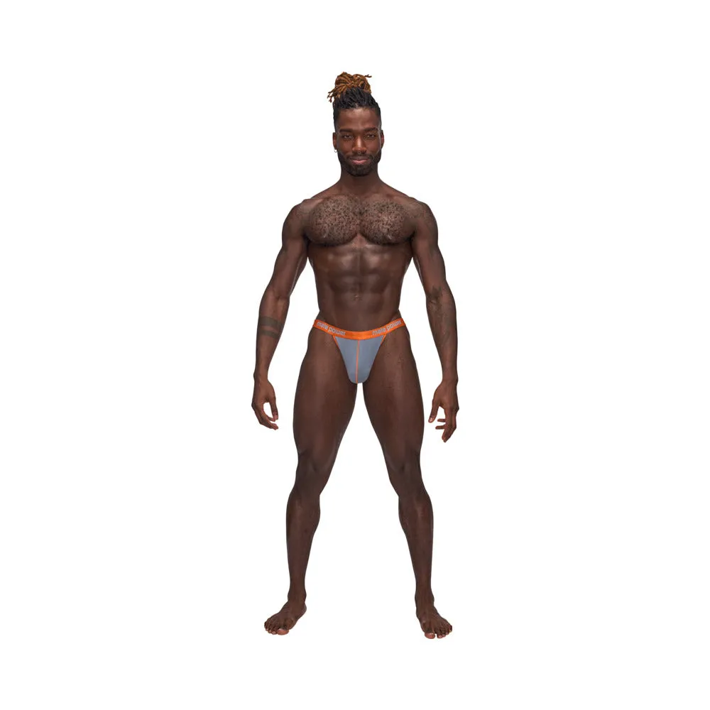 Male Power Casanova Uplift Thong Gray S/M