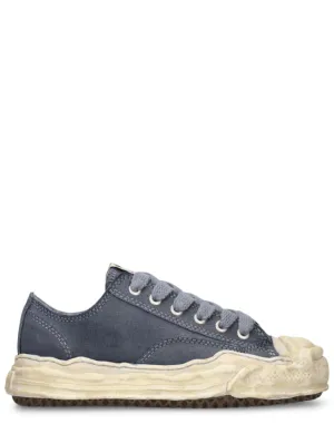 Mihara Yasuhiro   Hank canvas low top sneakers 