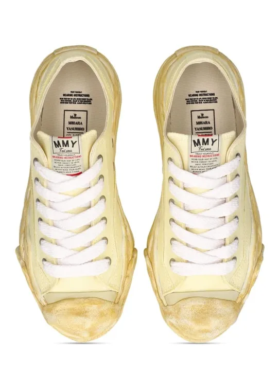 Mihara Yasuhiro   Hank canvas low top sneakers 