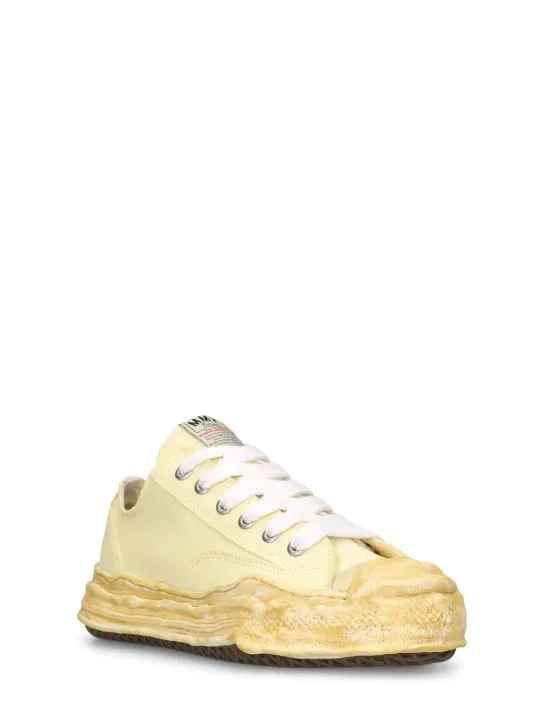 Mihara Yasuhiro   Hank canvas low top sneakers 