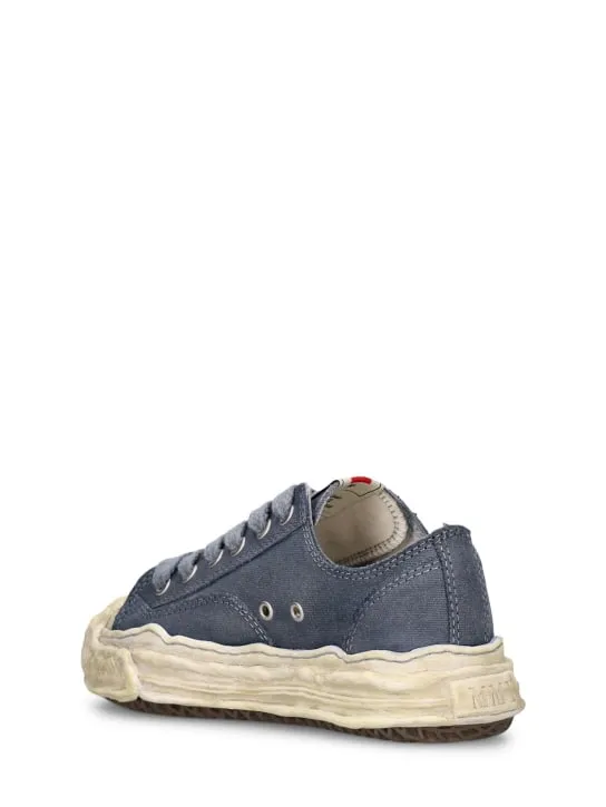 Mihara Yasuhiro   Hank canvas low top sneakers 