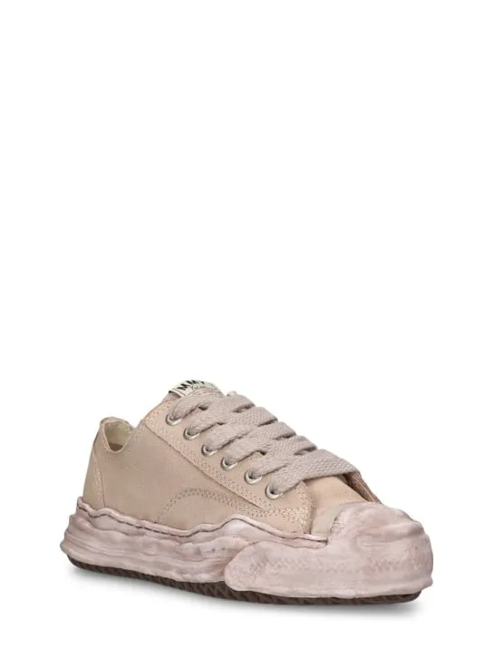 Mihara Yasuhiro   Hank canvas low top sneakers 