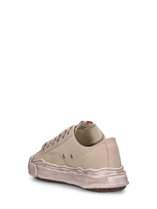 Mihara Yasuhiro   Hank canvas low top sneakers 