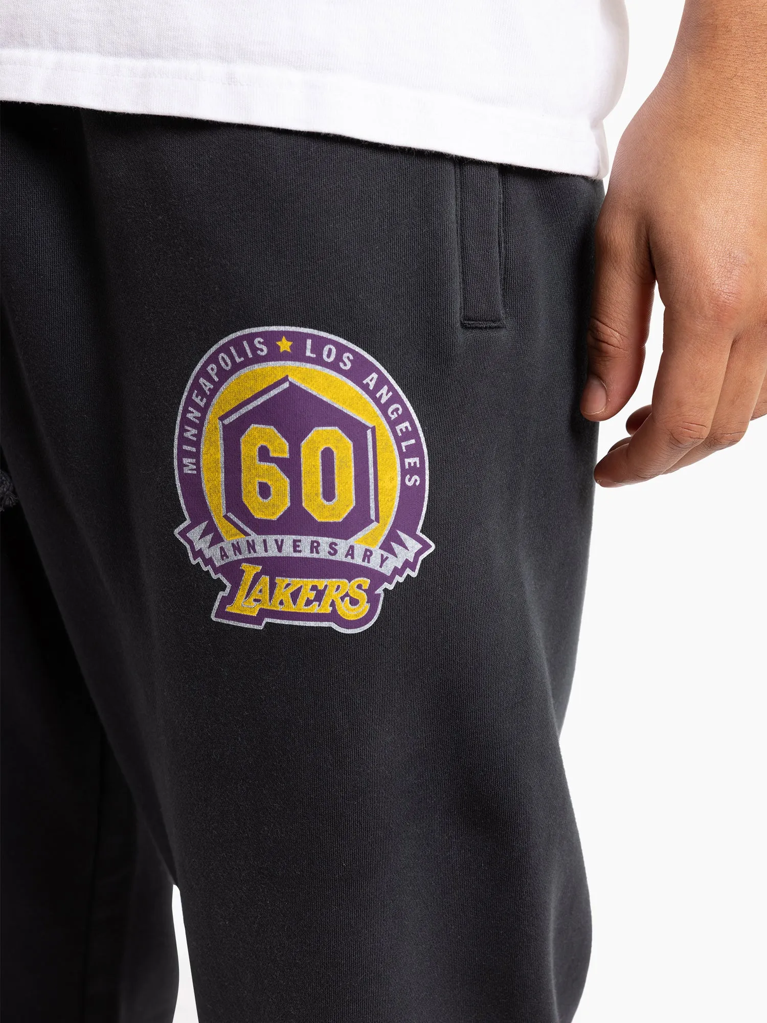 Mitchell & Ness Side Wind Sweatpants - LA Lakers