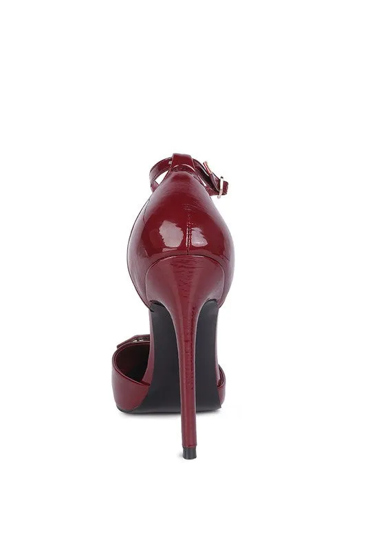 Mocktail  - Diamante Buckle Patent Stilettos for women