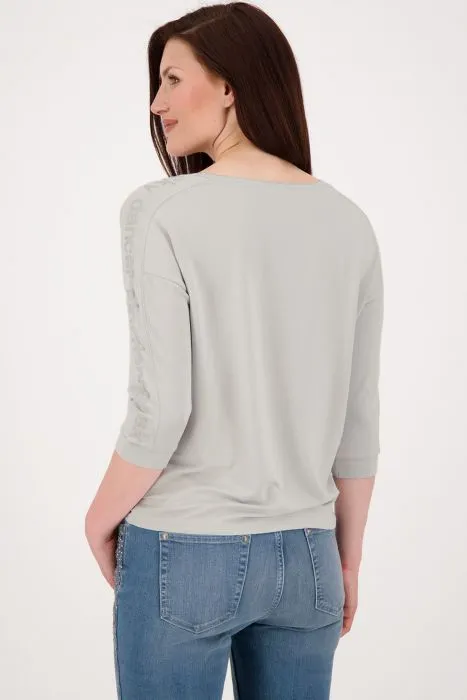 Monari shirt met foto- en tekstprint