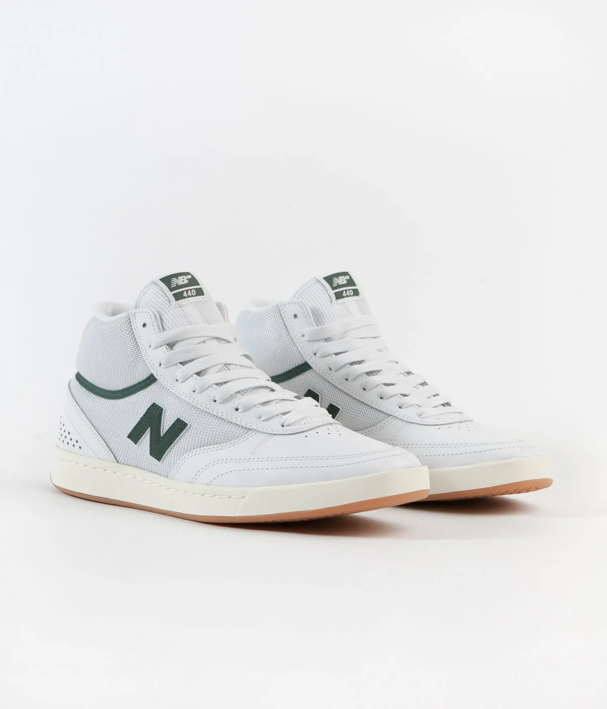 New Balance Numeric 440 Hi Shoes - White / Green