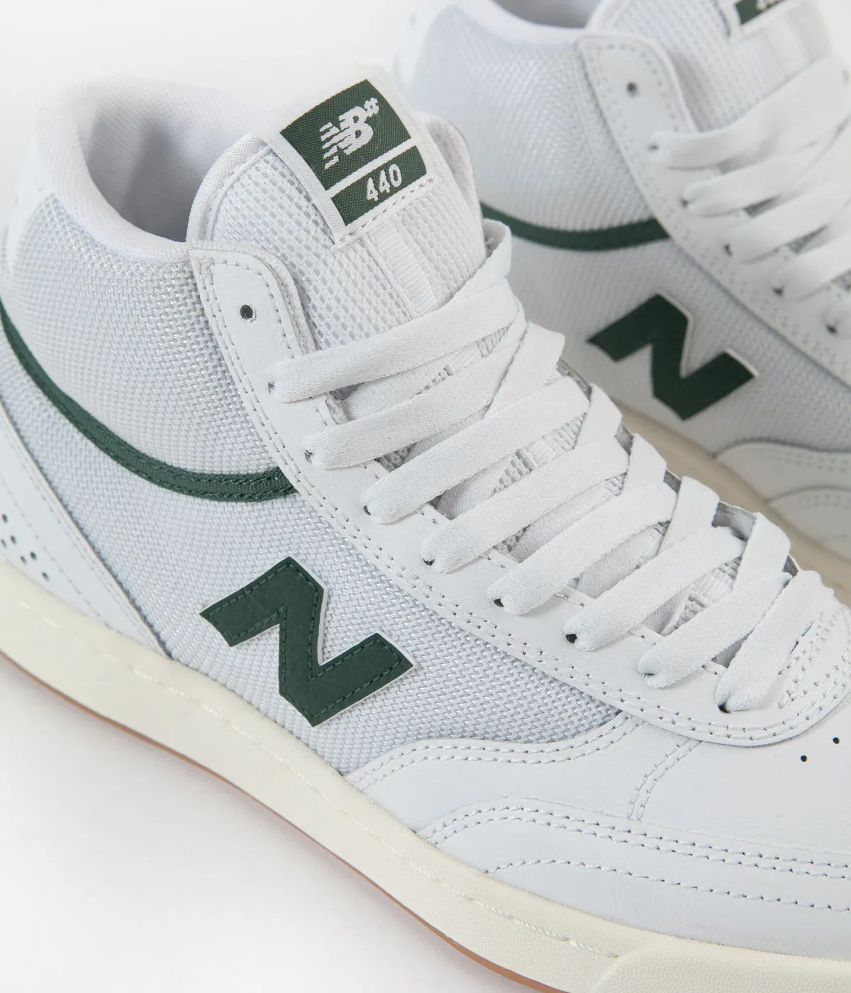 New Balance Numeric 440 Hi Shoes - White / Green