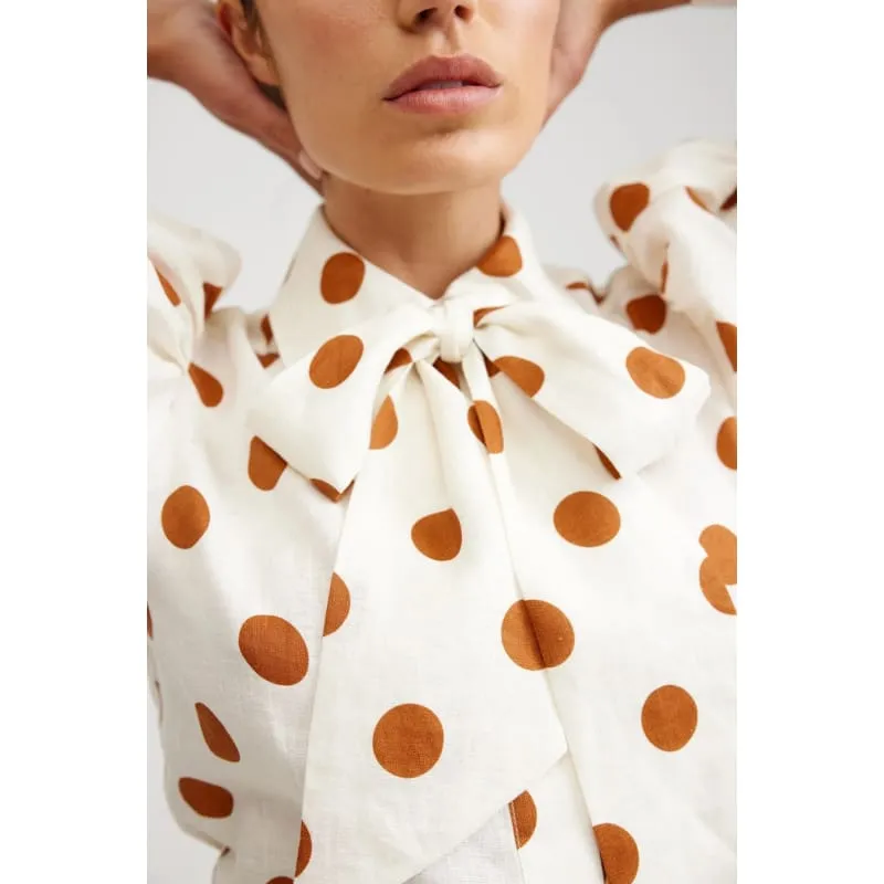 Nola Shirt | Milk & Cigar Dot